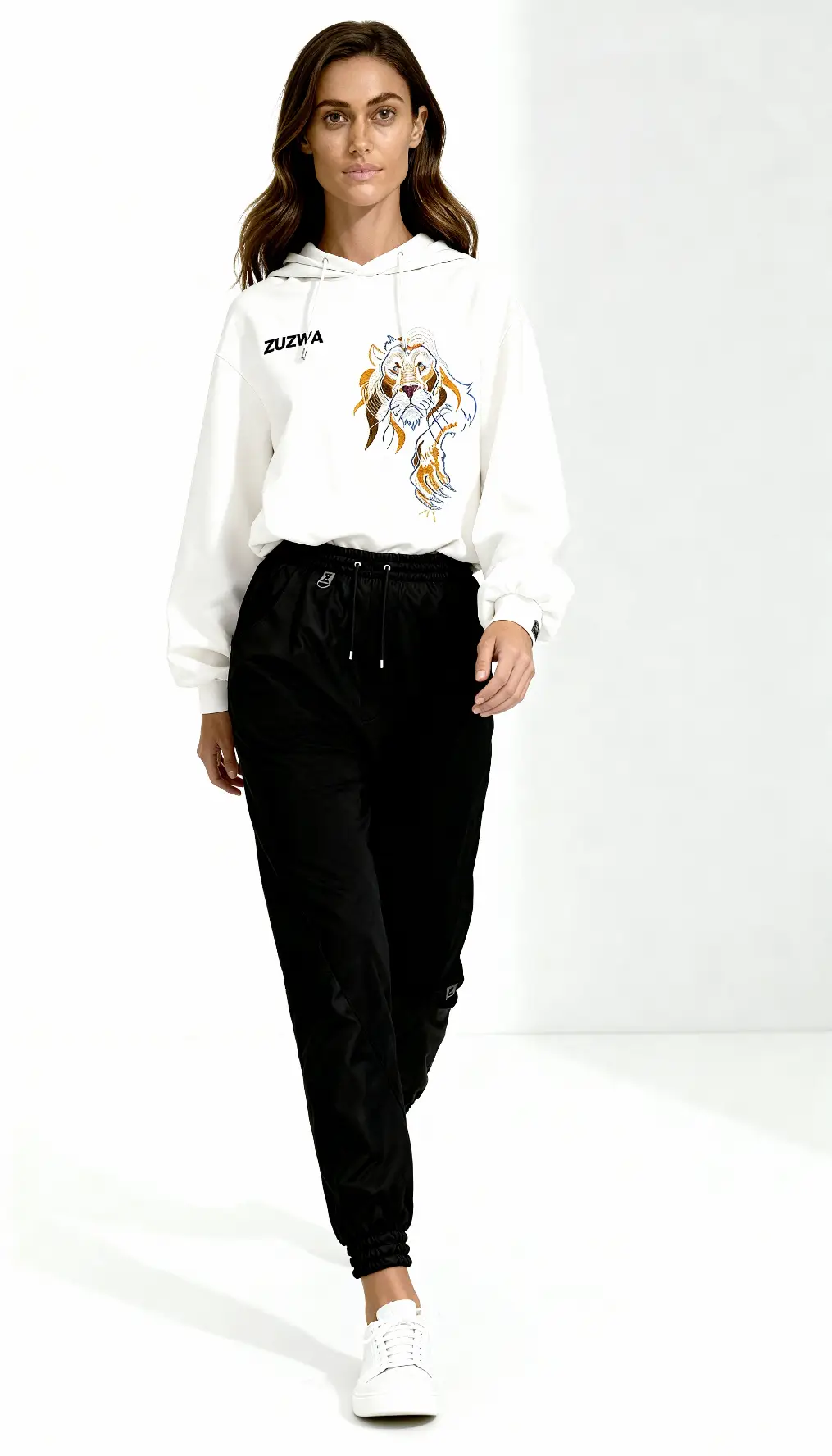 ZUZWA lion embroidered oversized hoodie sweatshirt from our Dawn Creations Collection 5