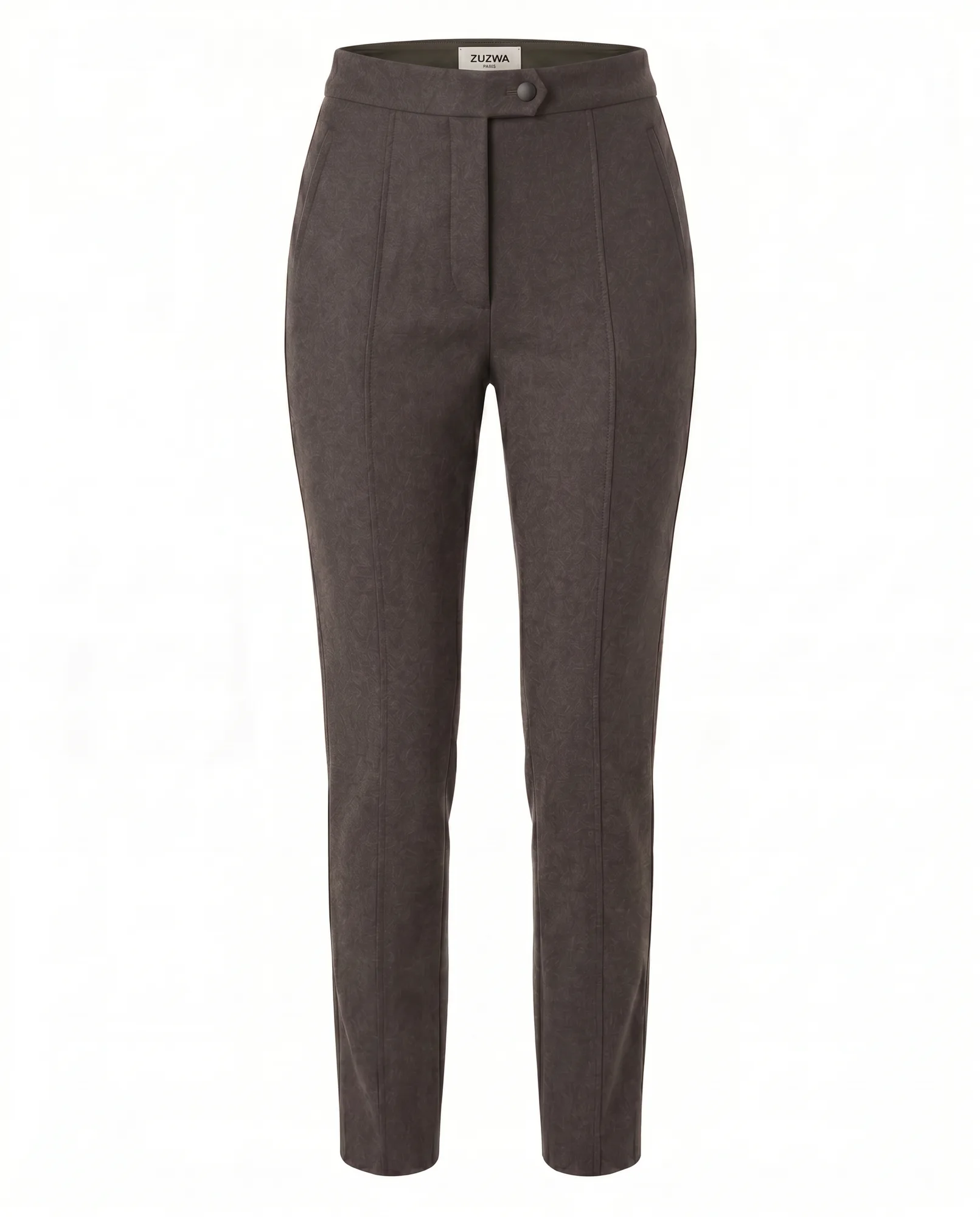 Espresso Tailored Pintuck Trousers