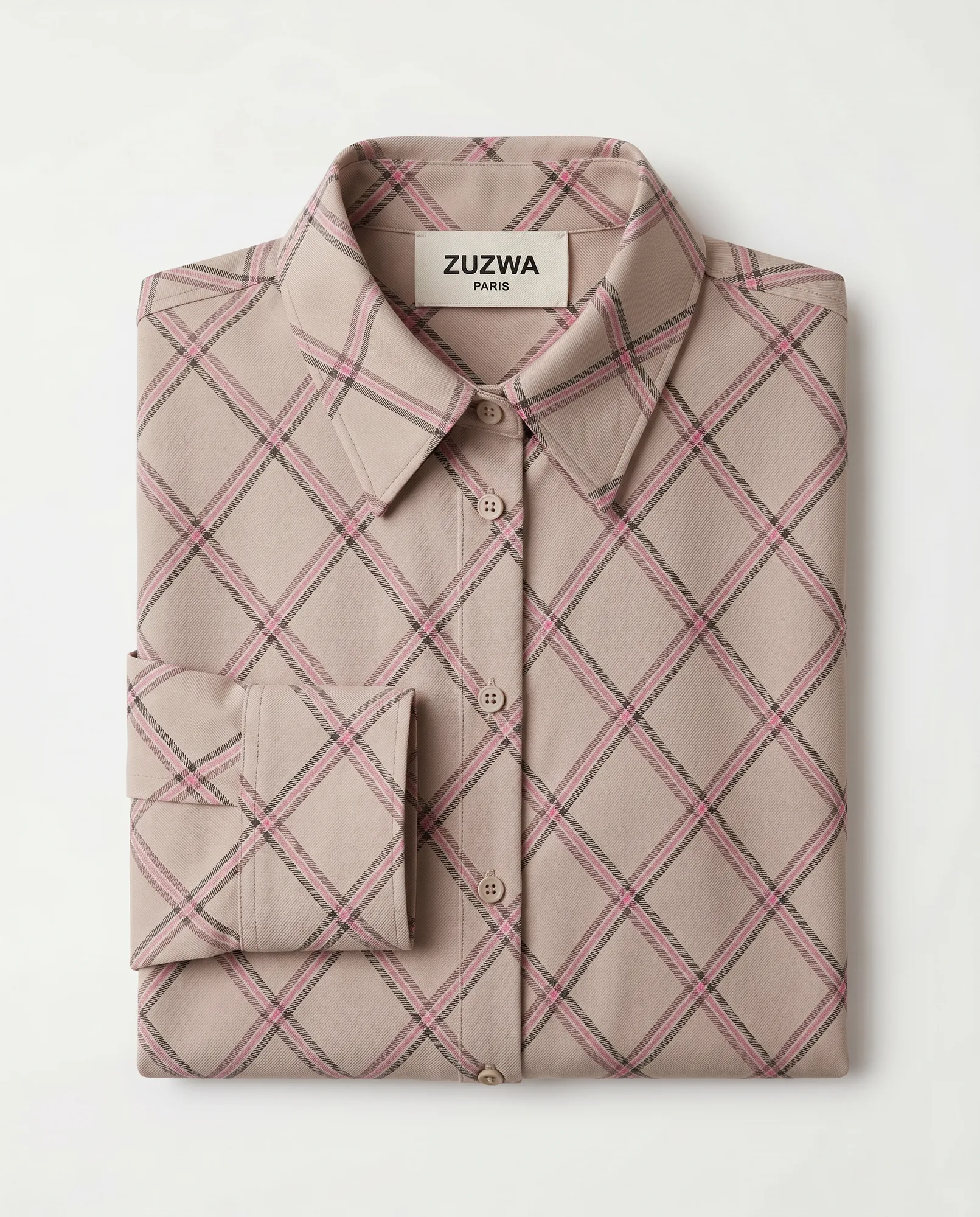Diagonal Tartan Relaxed Shirt
