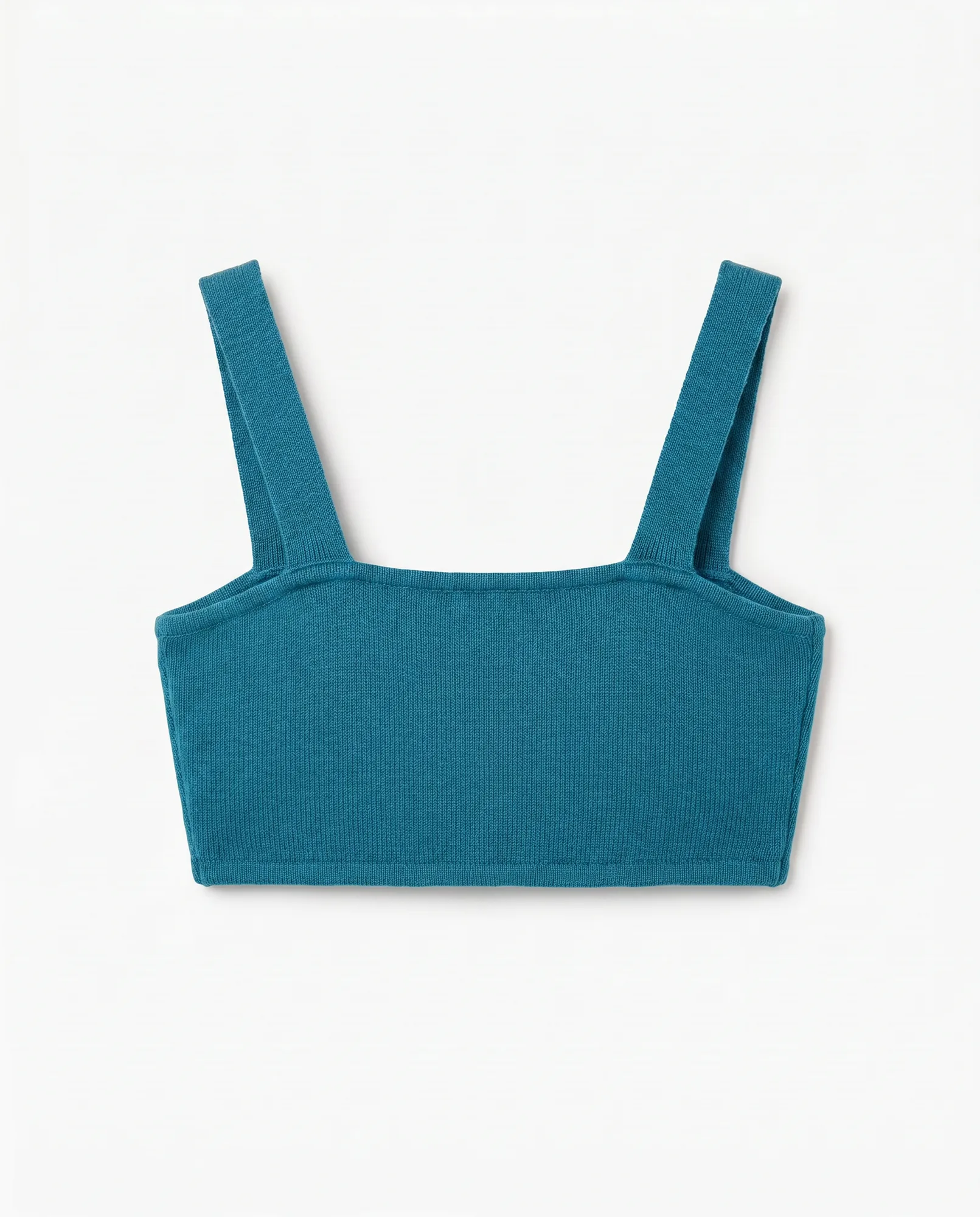 Draped Knit Cropped Top