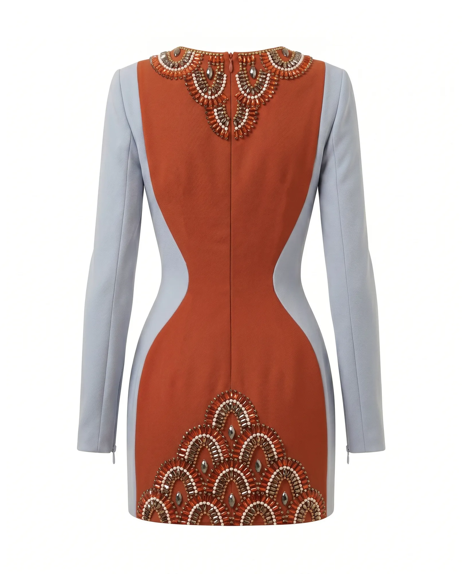 Embellished Hourglass Mini Dress