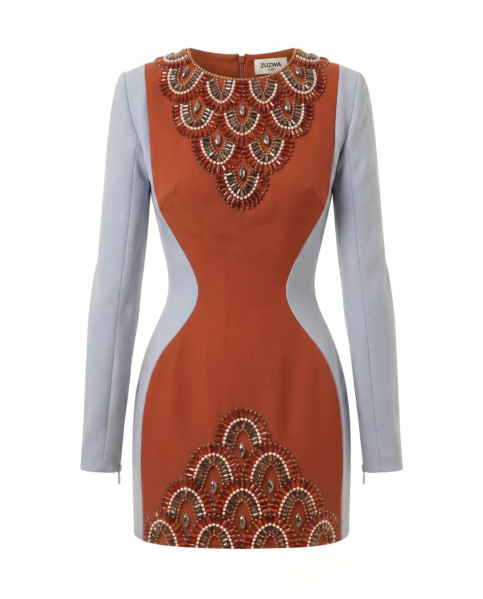 Embellished Hourglass Mini Dress