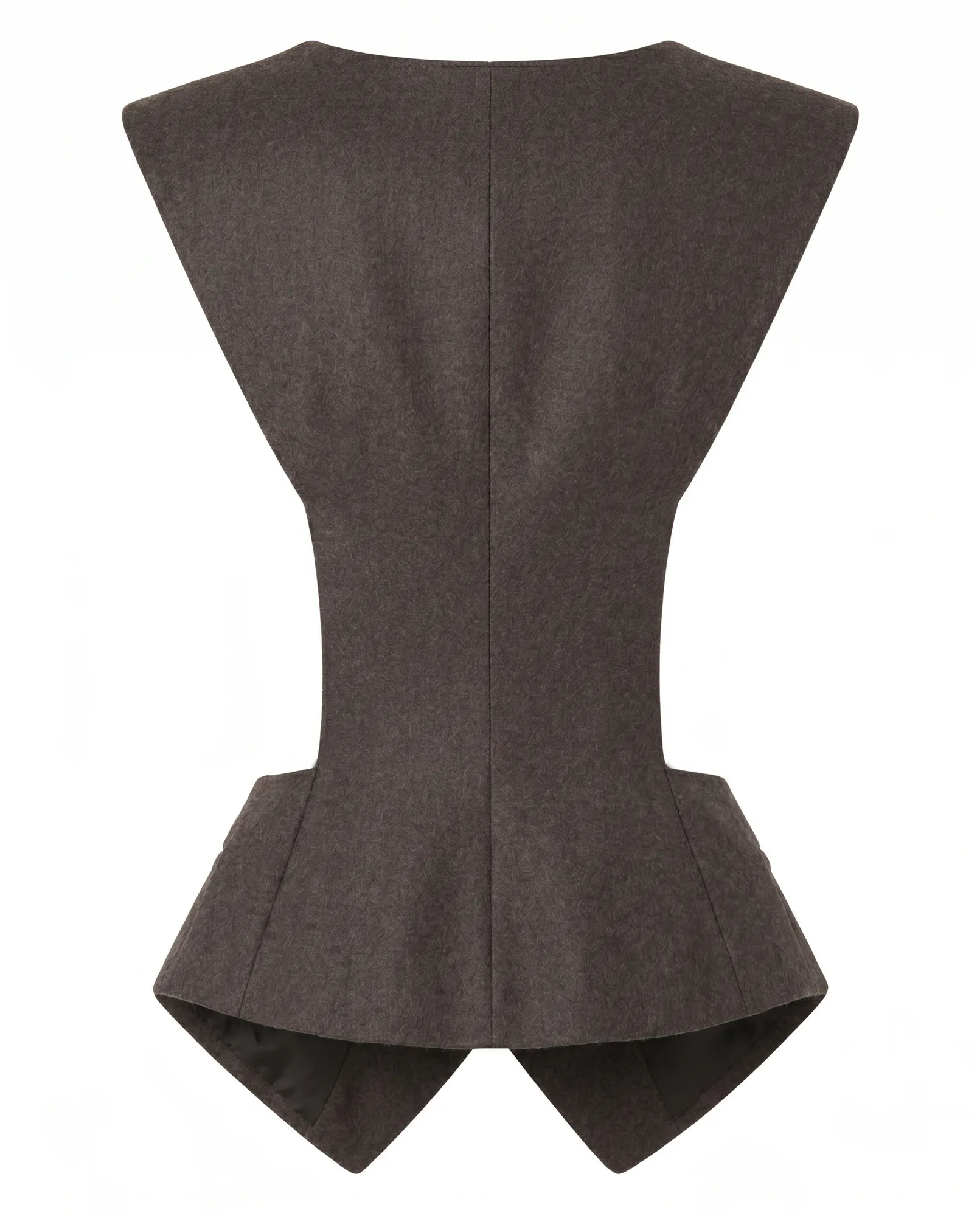 Sculpted Hourglass Wool Vest